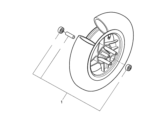 Yamaha Fälg, Fram - 12