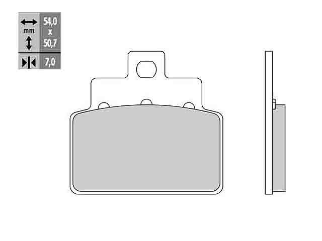 Galfer Bromsbelgg (Semi-metall)