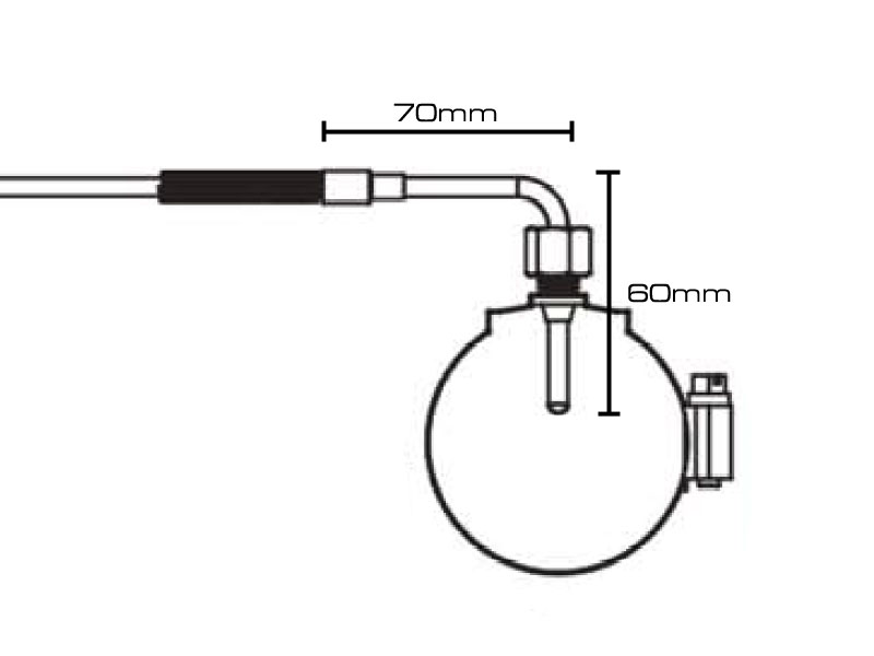 Koso EGT-sensor (STD, vinklad 90°)