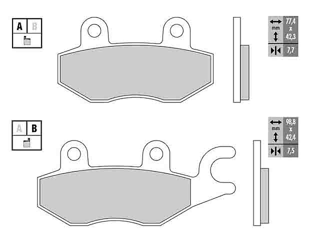 Galfer Bromsbelgg (Semi-metall)