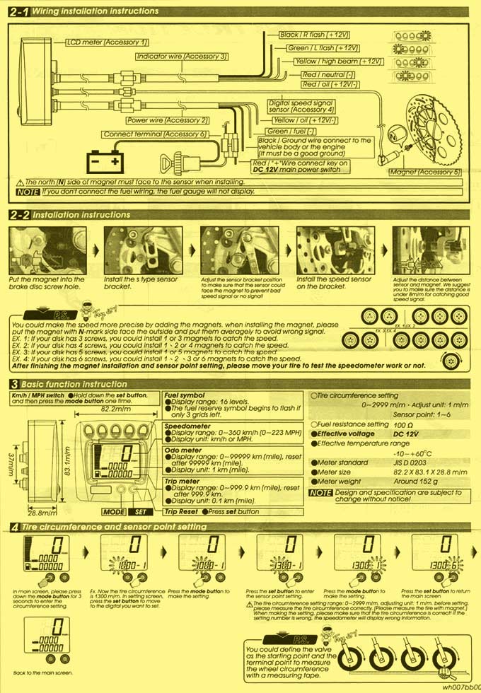 Koso Multifunktionsmtare (XR-SA)