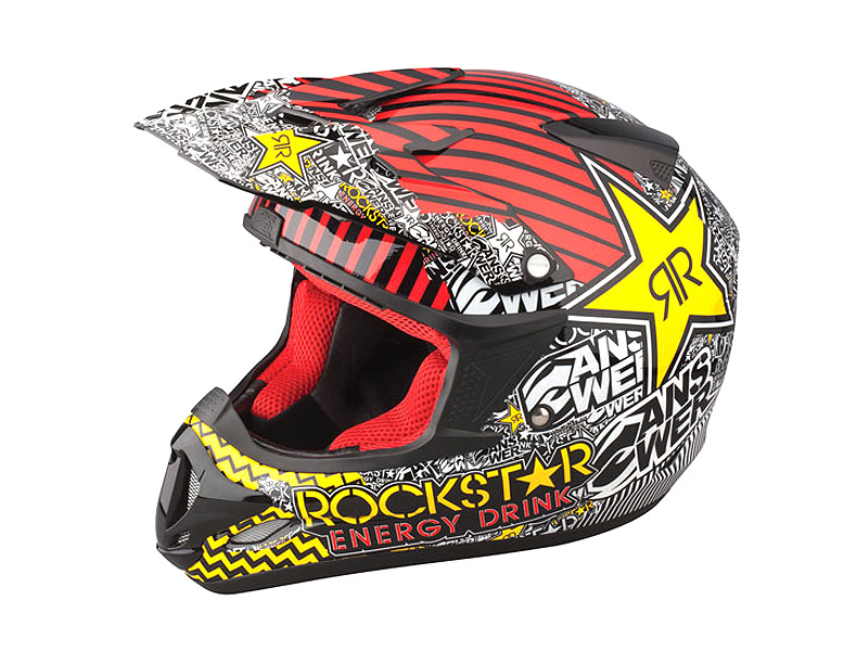 Answer Crosshjälm (Rockstar) Röd