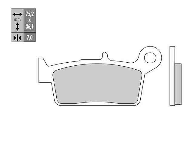 Galfer Bromsbelägg (Semi-metall)