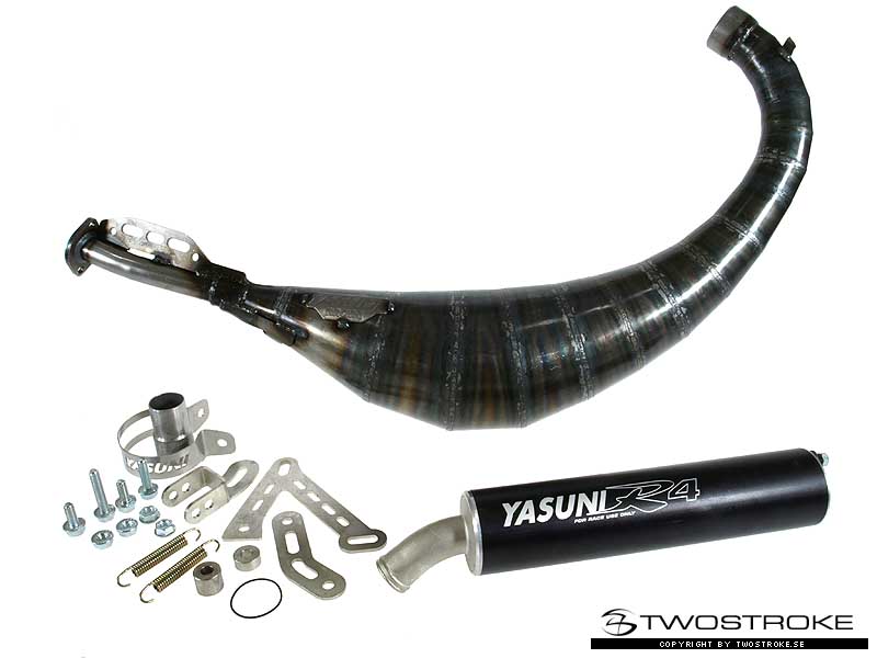 Yasuni Avgassystem R4 Carrera Black Edition AM6 Twostroke yasuni-avgassystem-r4-carrera-black-edition-am6-twostroke