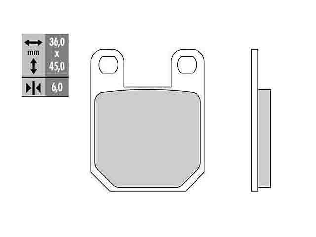 Galfer Bromsbelägg (Semi-metall) - Premium