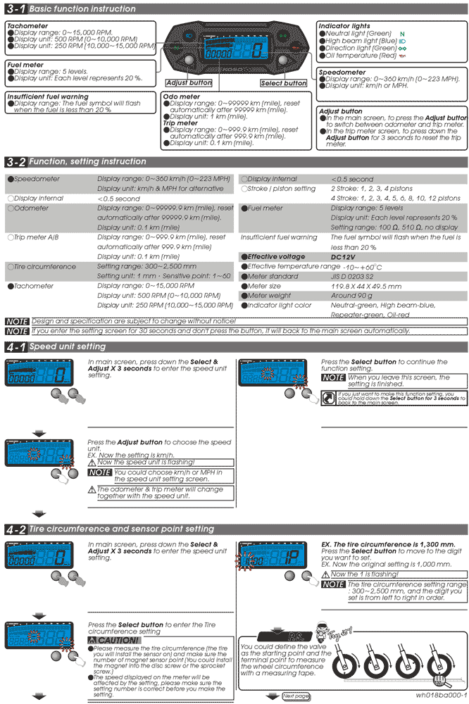Koso Multifunktionsmätare (DB-01R)