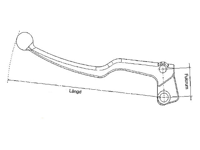 Domino Broms / Kopplingsgrepp med Fäste.