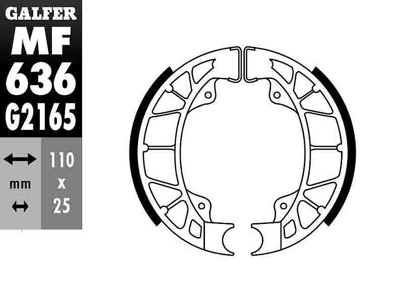 Galfer Bromsbackar (standard)