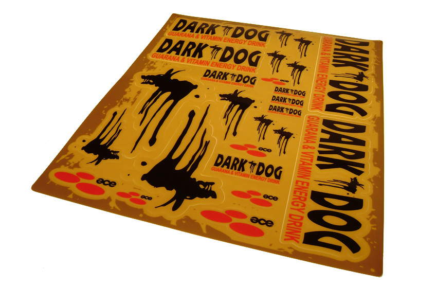 Dark Dog Klistermärksset (Energy Drink)
