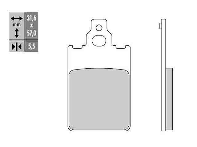 Galfer Bromsbelgg (Semi-metall) Premium