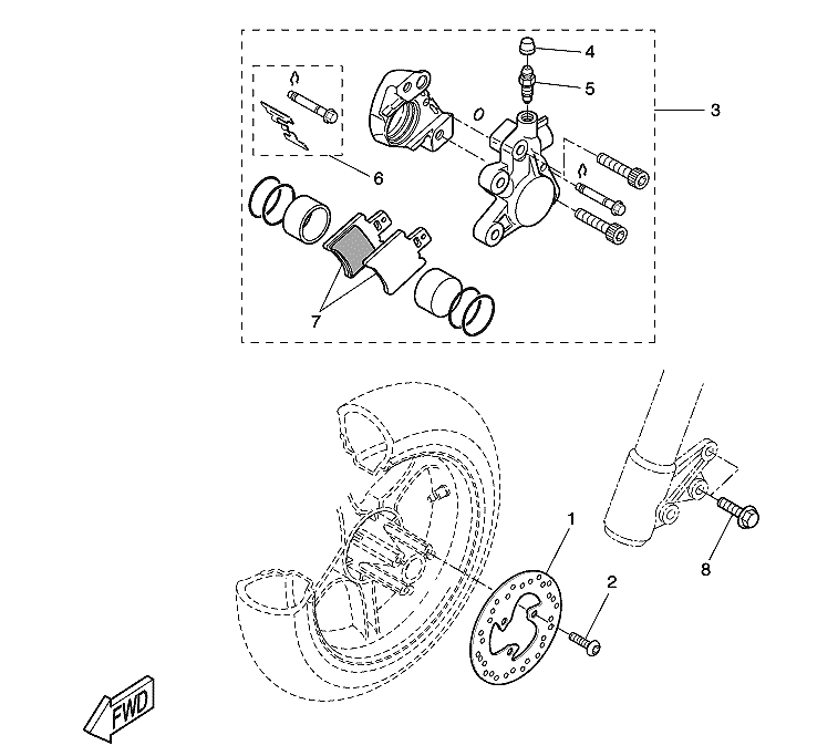 Yamaha Bromsklossar (5MFF581100)