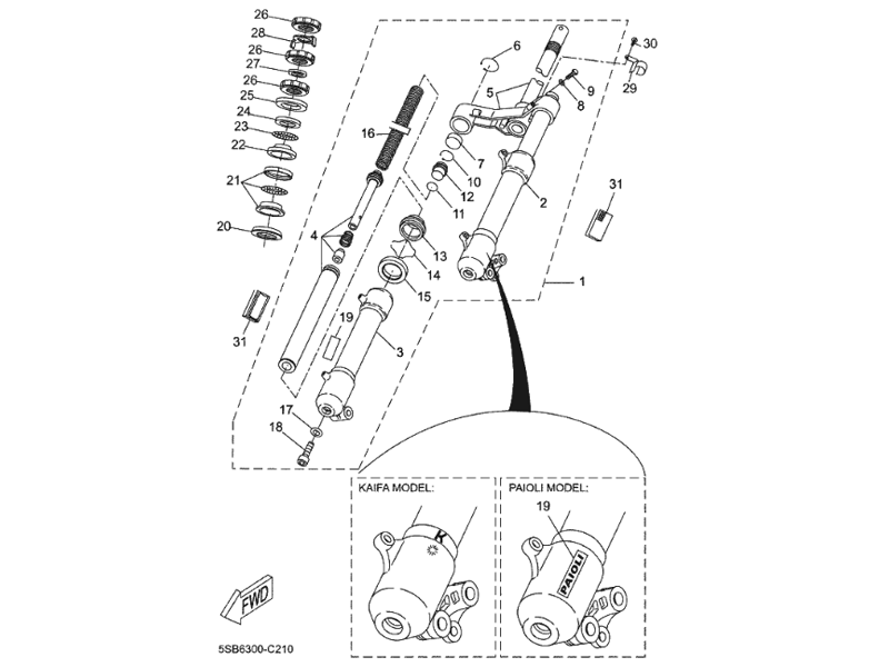 Centauro Framgaffelpackboxar (29,8x40x7 mm)