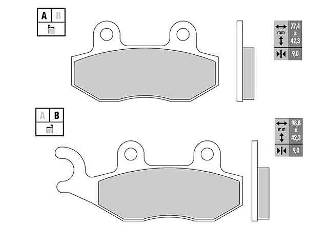 Galfer Bromsbelägg (Semi-metall)