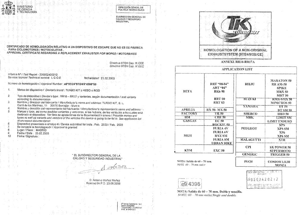 Turbo Kit Avgassystem (Lacada)