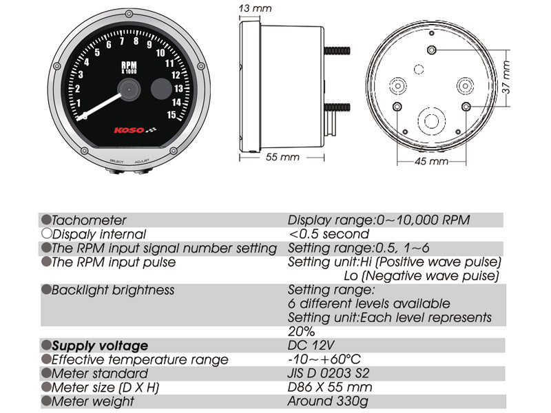 Koso Varvrknare (TNT-01R) 10,000 rpm