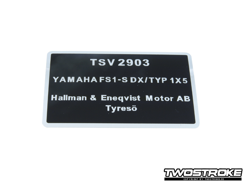 Maxwell Typskylt (Yamaha)