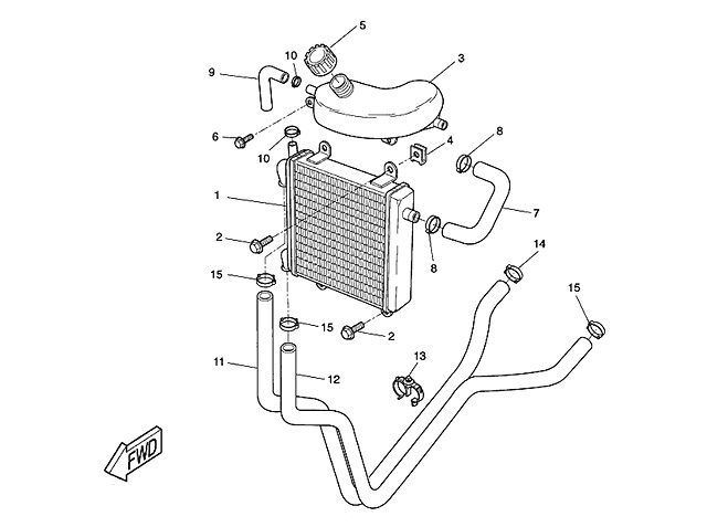 Yamaha Lock till expansionskärl (5BRE256701)