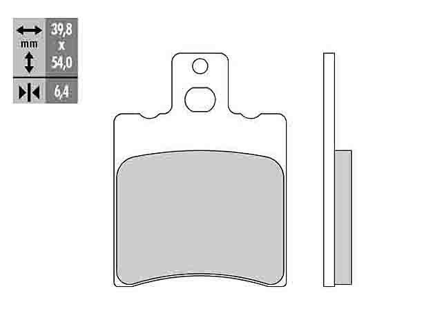 Galfer Bromsbelgg (Semi-metall) Premium S13