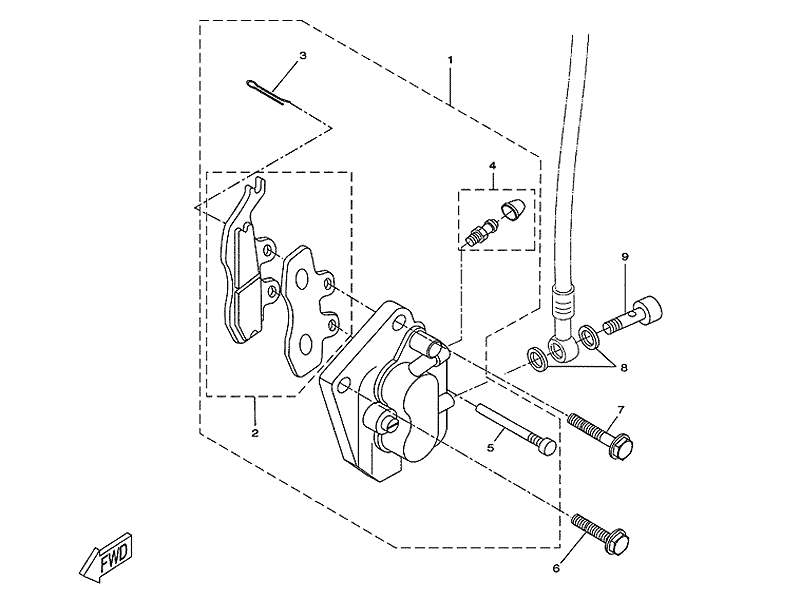 Yamaha Bromsklossar (13DF581130)