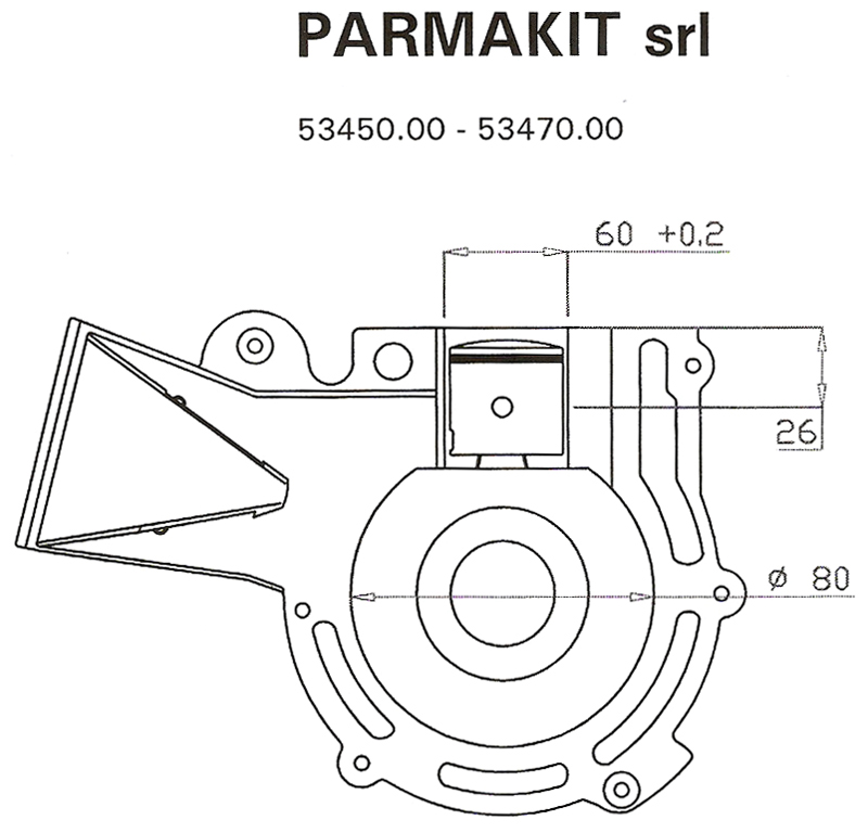 Parmakit Cylinderkit (Racing) 110cc - AM6