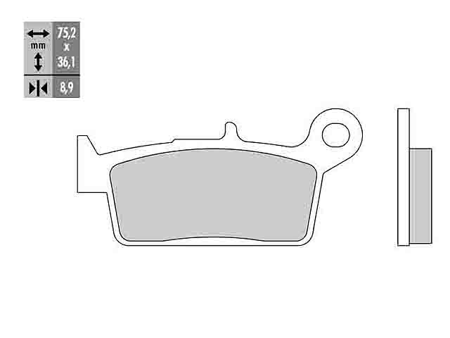 Galfer Bromsbelägg (Semi-metall)