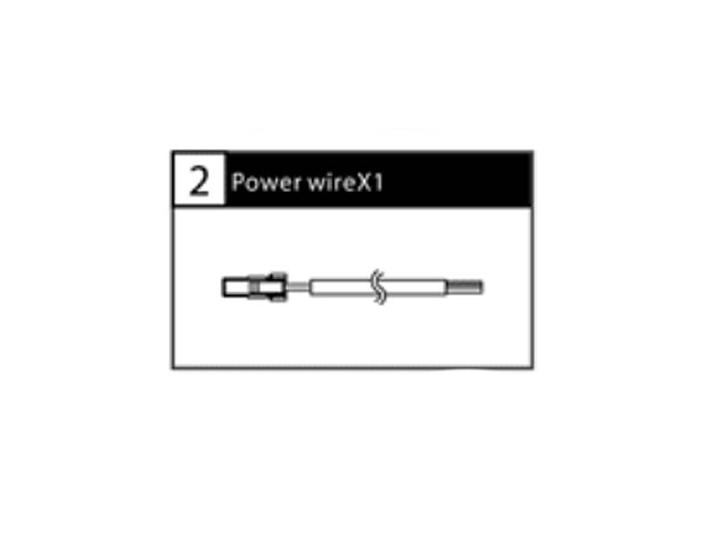 Koso Strmkabel med vit kontakt (DB-02)