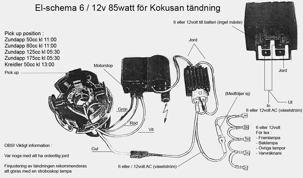 Division Tändsystem (Kokusan) 6V