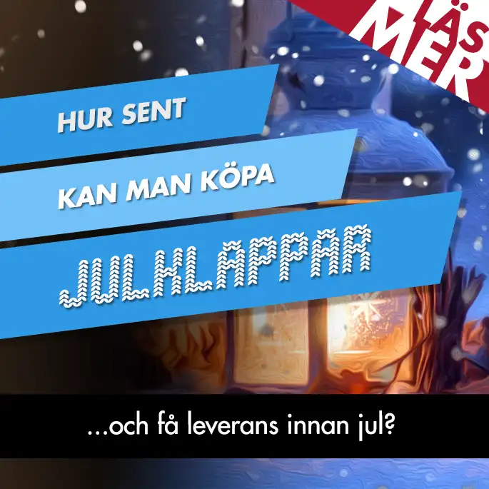 Hur sent kan man beställa Julklappar?