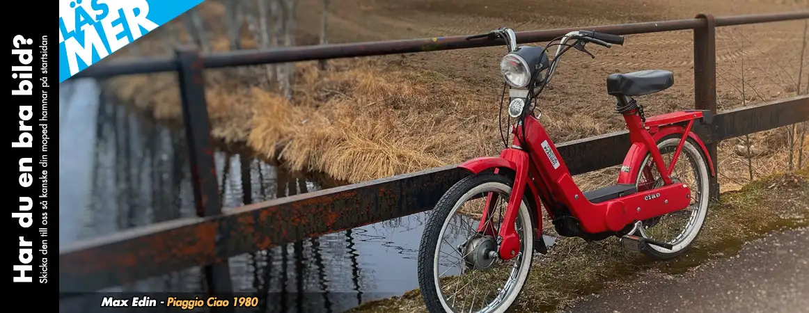 Startbild hos Twostroke som visar kunders mopeder