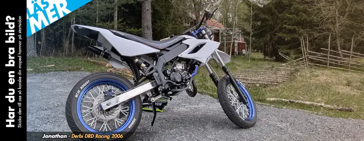 Startbild hos Twostroke som visar kunders mopeder