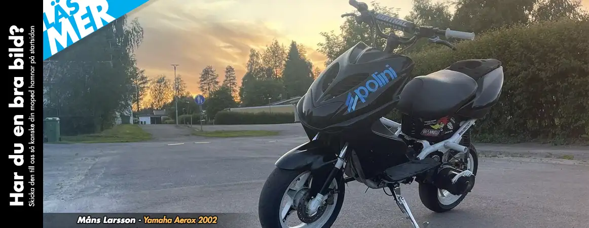 Startbild hos Twostroke som visar kunders mopeder