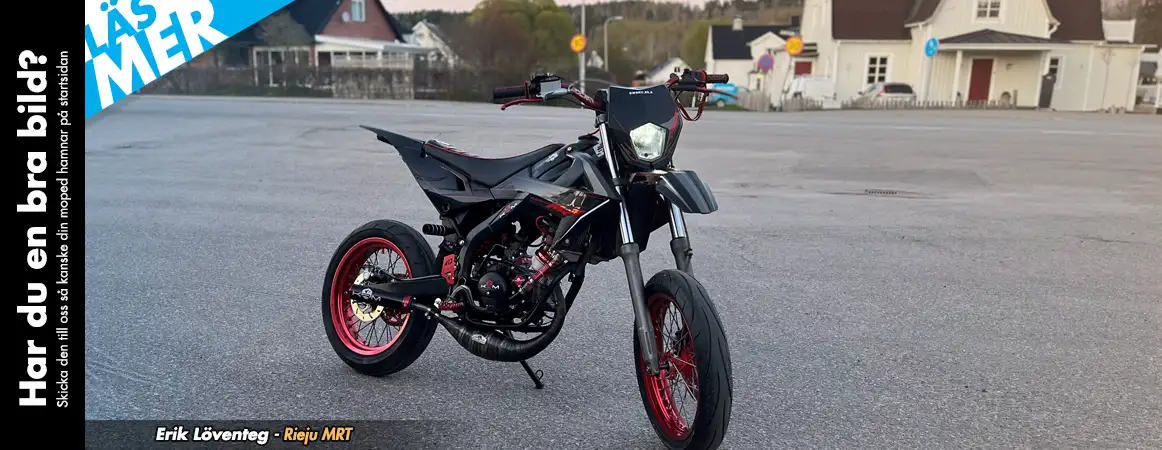 Startbild hos Twostroke som visar kunders mopeder