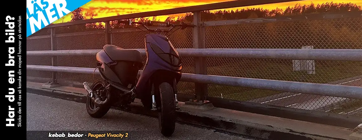 Startbild hos Twostroke som visar kunders mopeder