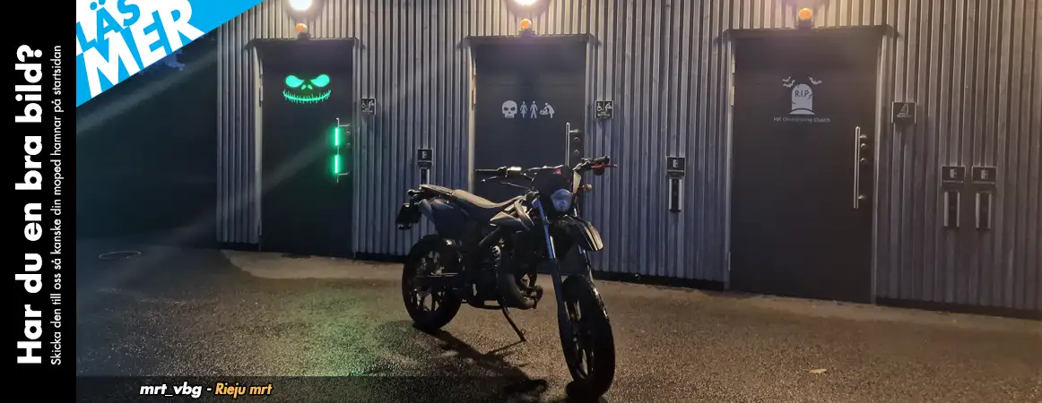 Startbild hos Twostroke som visar kunders mopeder