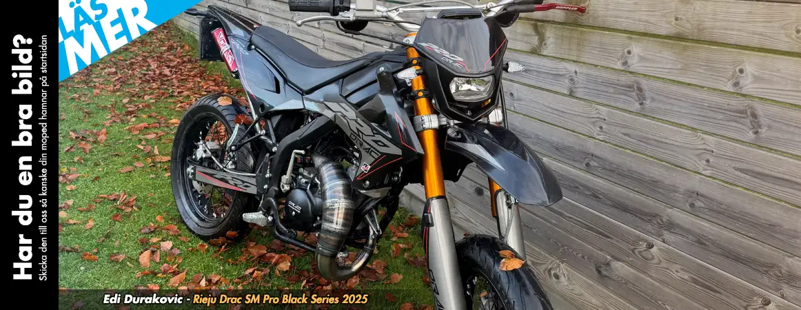 Startbild hos Twostroke som visar kunders mopeder