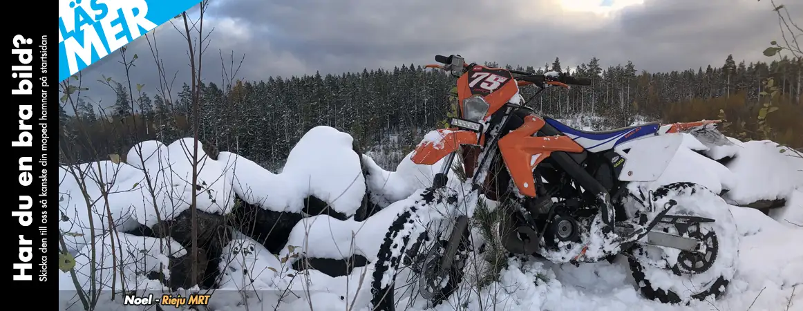 Startbild hos Twostroke som visar kunders mopeder