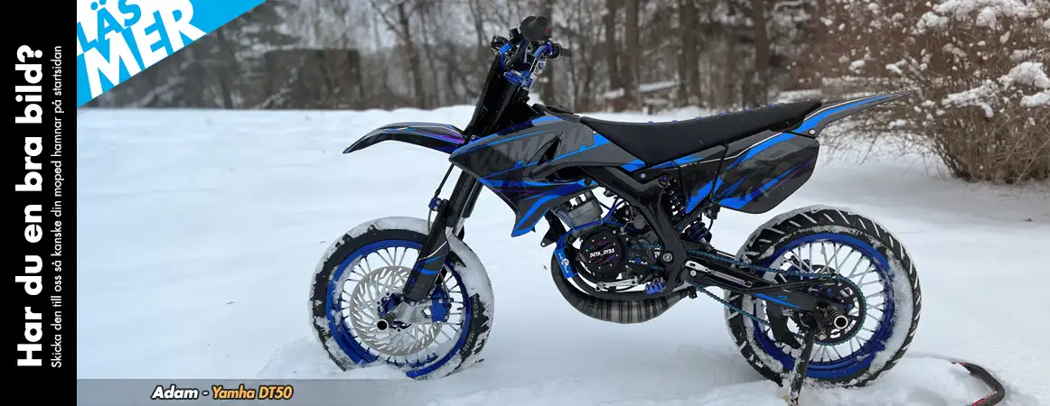 Startbild hos Twostroke som visar kunders mopeder